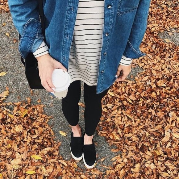 Steve Madden Gracy black suede platform sneakers - Picture 5 of 13